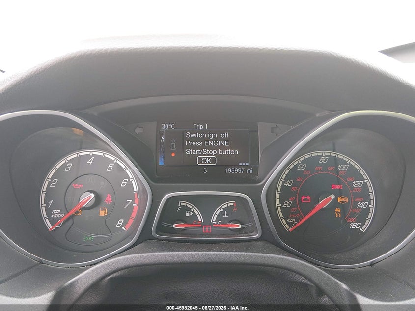 FORD FOCUS ST 2014 VIN 1FADP3L92EL156593