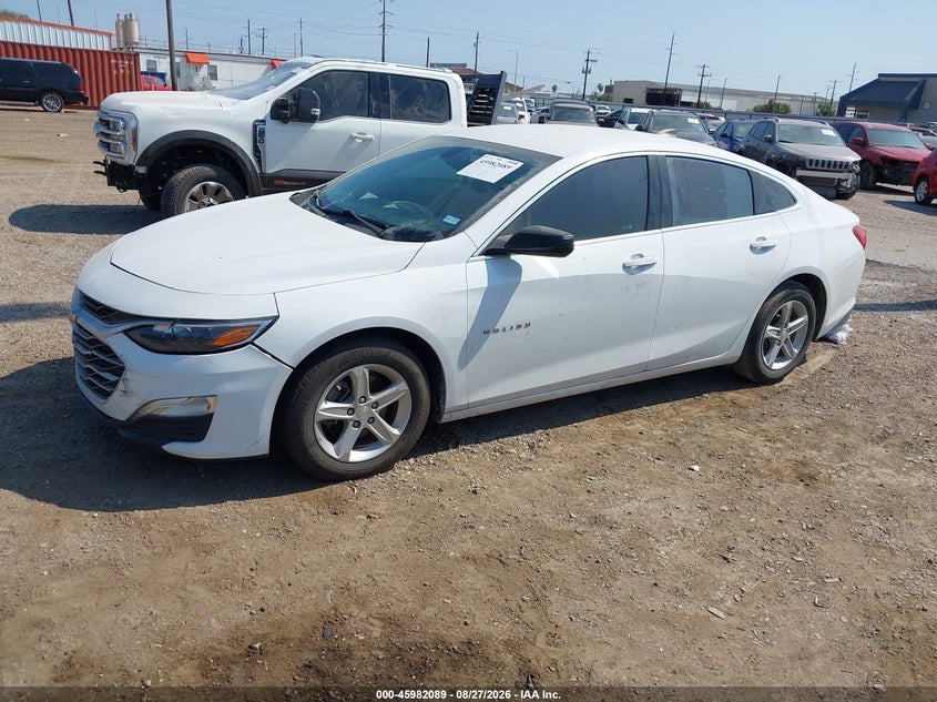2020 Chevrolet Malibu Fwd Ls, Неизвестно, IAAI, VIN 1G1ZB5ST8LF145190 — фото 2