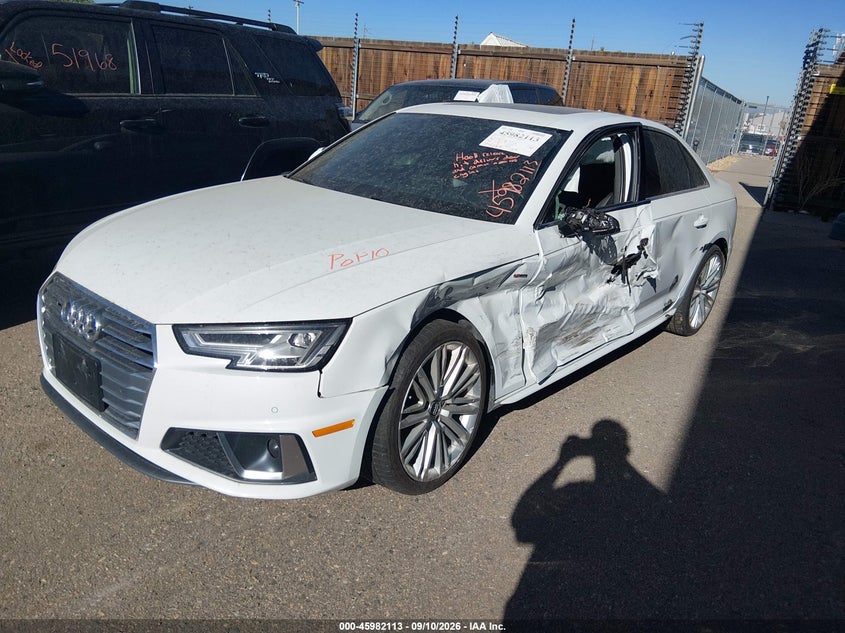 Vin: wauenaf45ka008371, lot: 46481353, audi a4 45 premium 20192
