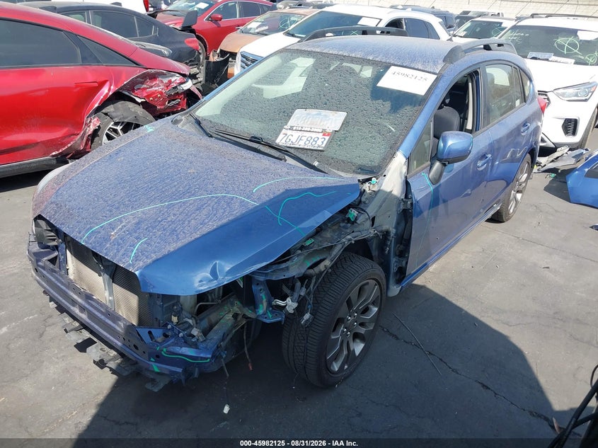 2014 Subaru Impreza, Front End, IAAI, VIN JF1GPAL68EH230447 — photo 2