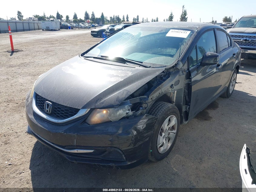 2013 Honda Civic, Оба бока, IAAI, VIN 19XFB2F59DE232046 — фото 2