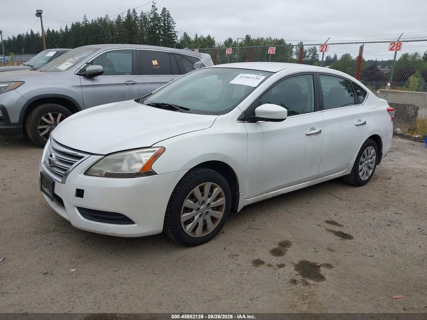 2014 NISSAN SENTRA SEDAN 1.8L I-4 DOHC, VVT, REGULAR , 130HP