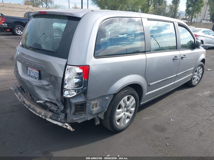 Vin: 2c4rdgbgxfr724338, lot: 46481406, dodge grand caravan american value pkg 20154