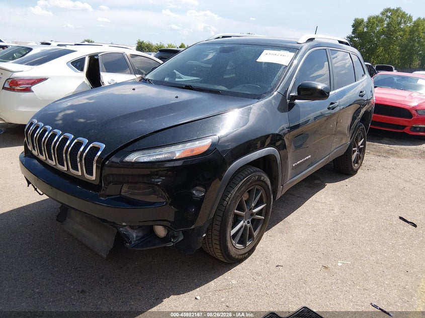 2016 Jeep Cherokee, Left Rear, IAAI, VIN 1C4PJMCS0GW199882 — photo 2