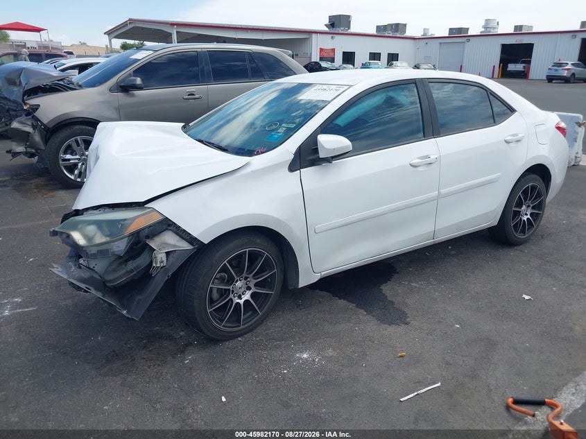 2016 Toyota Corolla, Front End, IAAI, VIN 2T1BURHE2GC541441 — photo 2