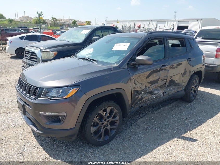 2021 Jeep Compass, Левый бок, IAAI, VIN 3C4NJDEBXMT532496 — фото 2