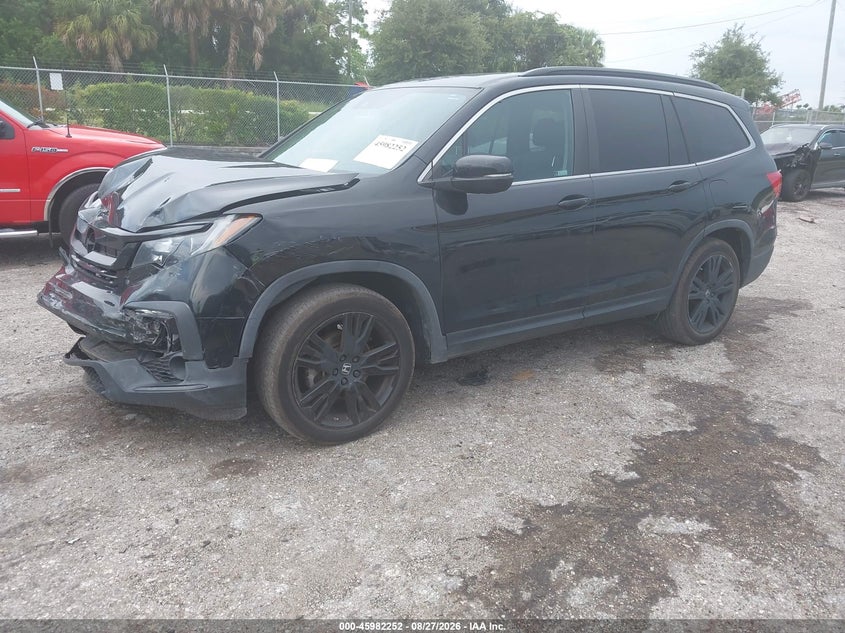 2022 Honda Pilot, Front End, IAAI, VIN 5FNYF5H29NB025590 — photo 2