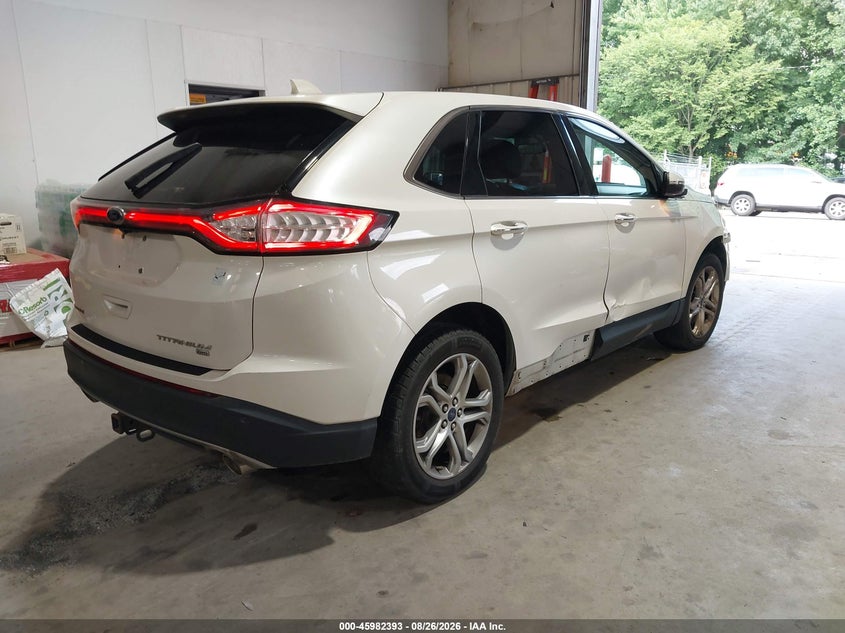 Vin: 2fmpk4k82hbb51687, lot: 46481633, ford edge titanium 20174