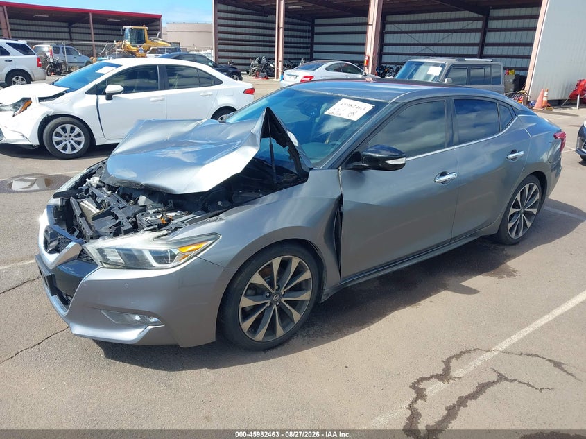 2017 Nissan Maxima, Удар спереди, IAAI, VIN 1N4AA6APXHC360683 — фото 2