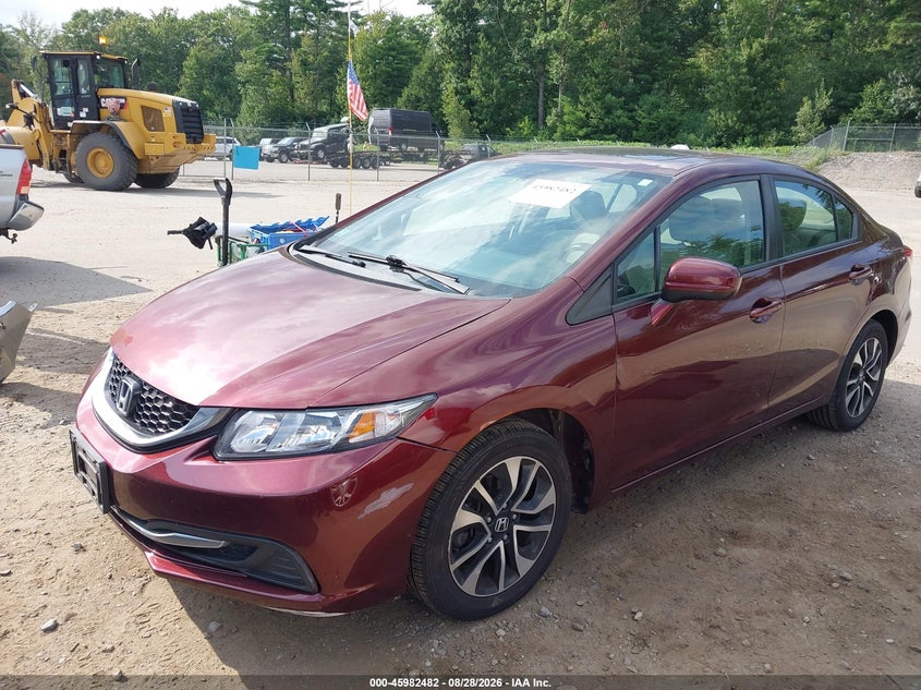 Vin: 19xfb2f84fe270393, lot: 46481722, honda civic ex 20152