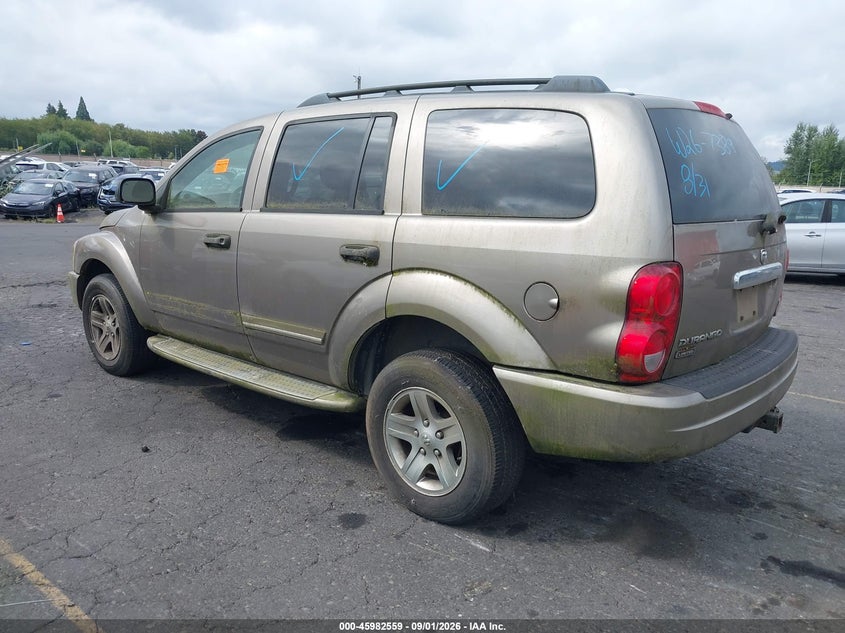 DODGE DURANGO 2005 VIN 1D8HB58D95F531768