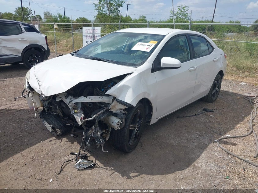 2015 Toyota Corolla, Удар спереди, IAAI, VIN 5YFBURHE3FP259775 — фото 2