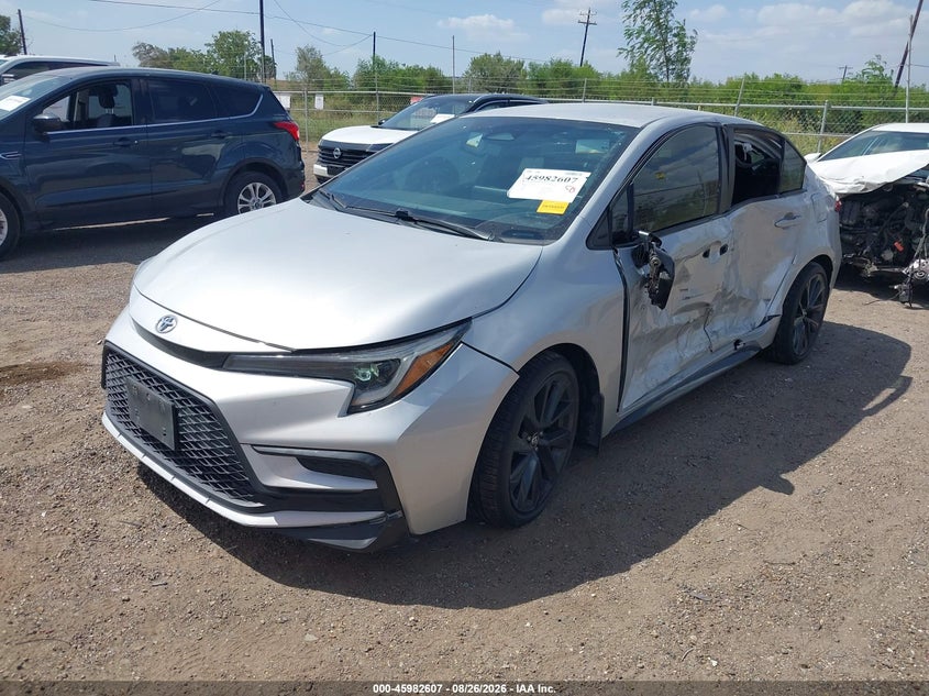 2023 Toyota Corolla, Левый бок, IAAI, VIN 5YFS4MCE5PP146180 — фото 2