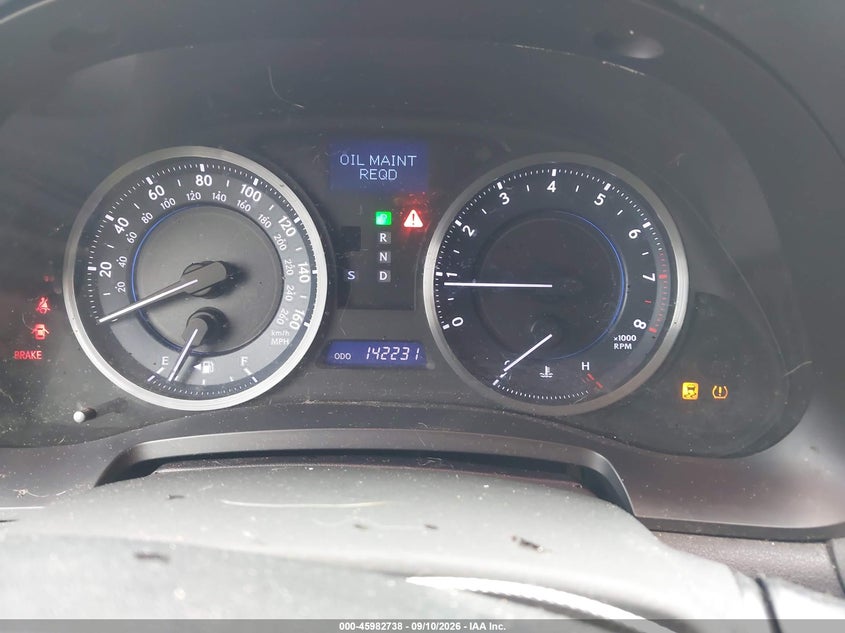 LEXUS IS 350 2011 VIN JTHBE5C25B5027042