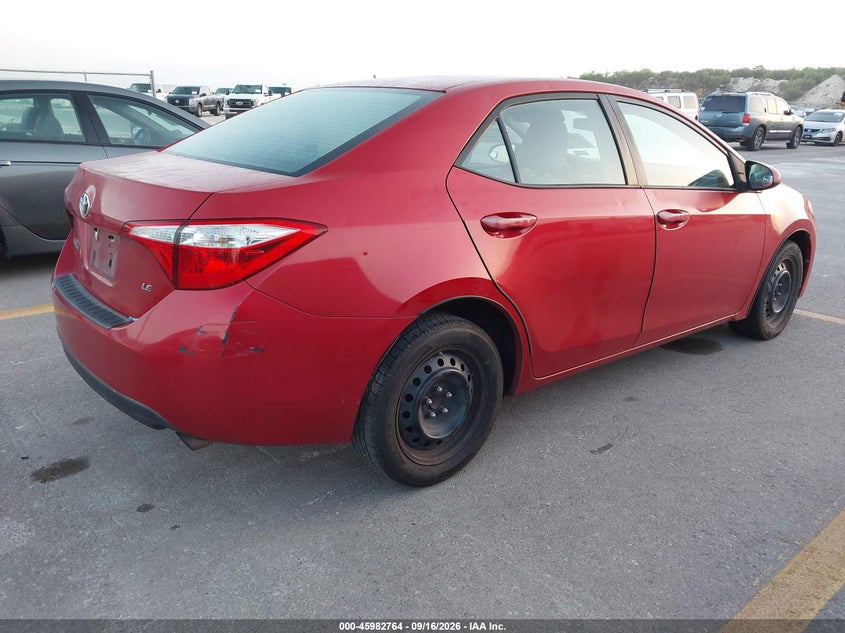 Vin: 5yfburhe2fp307069, lot: 46482037, toyota corolla le 20154