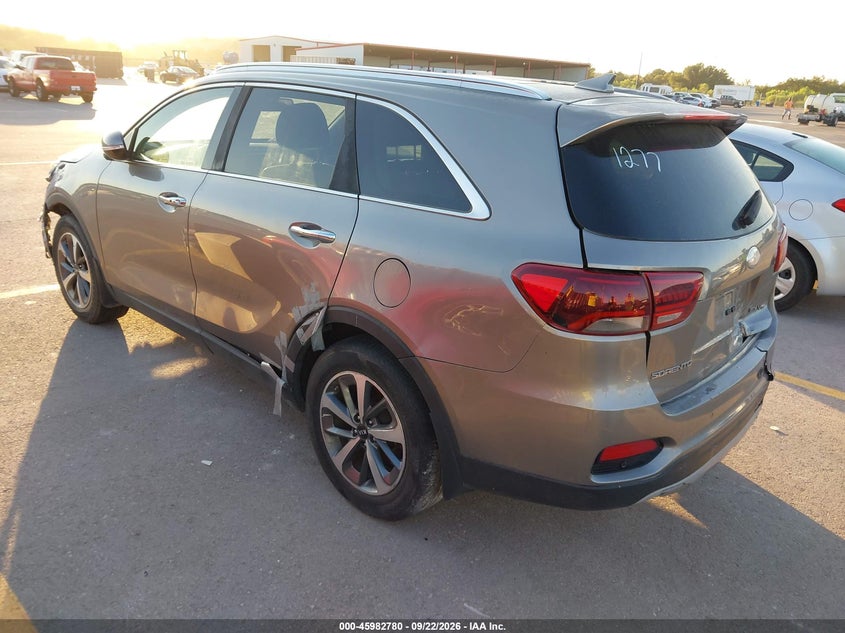 Vin: 5xyph4a58kg451277, lot: 46482053, kia sorento 3.3l ex 20193