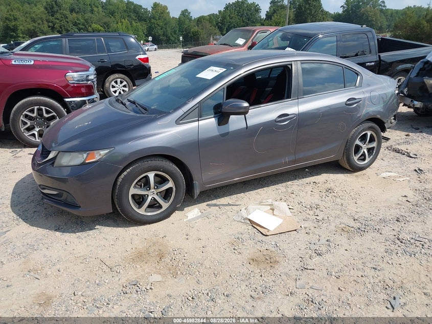 2015 Honda Civic, Удар сзади, IAAI, VIN 19XFB2F71FE027261 — фото 2