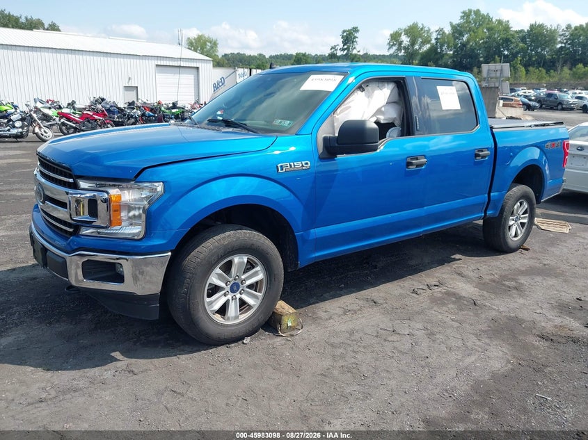 2019 Ford F-150, Right Rear, IAAI, VIN 1FTEW1E57KFA64017 — photo 2