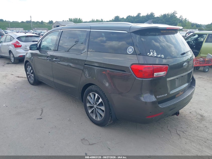 Vin: kndmc5c13g6139637, lot: 46482398, kia sedona sx 20163