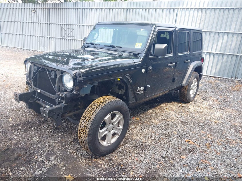 Vin: 1c4hjxdg7kw508899, lot: 46482450, jeep wrangler unlimited sport s 4x4 20192