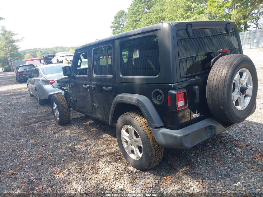 Vin: 1c4hjxdg7kw508899, lot: 46482450, jeep wrangler unlimited sport s 4x4 20193