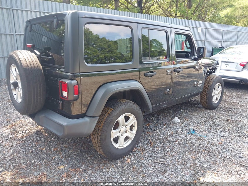 Vin: 1c4hjxdg7kw508899, lot: 46482450, jeep wrangler unlimited sport s 4x4 20194