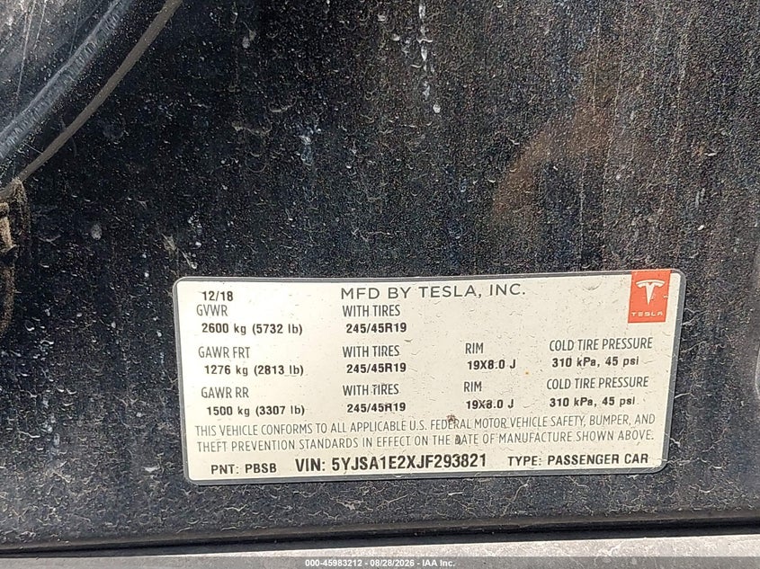 2018 TESLA MODEL S · Фото 9