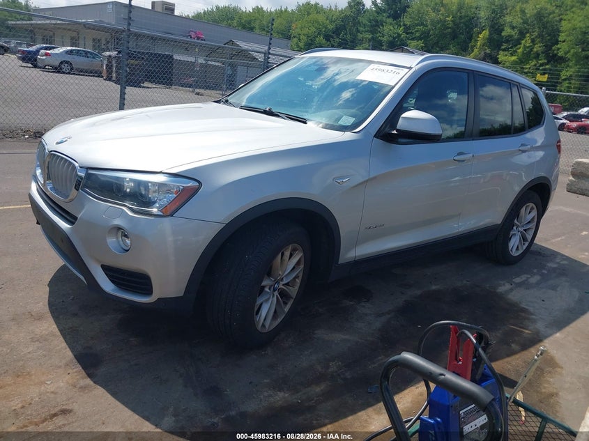 2016 BMW X3, Normal Wear & Tear, IAAI, VIN 5UXWX9C56G0D83102 — photo 2