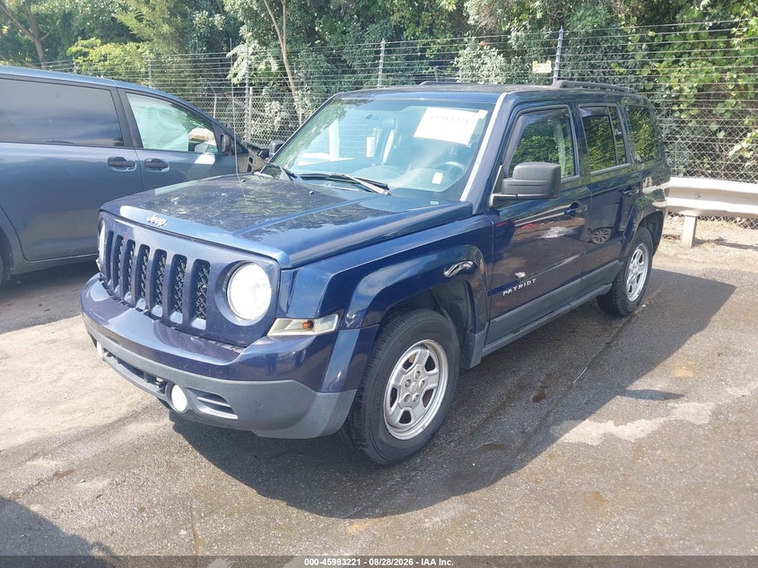 Vin: 1c4njpbb1fd409796, lot: 46482494, jeep patriot sport 20152