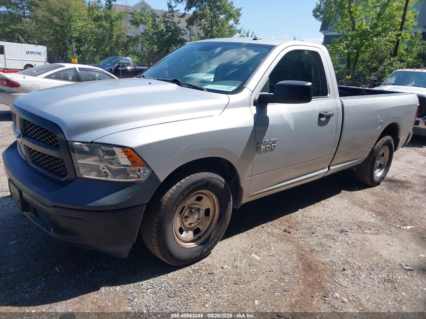 Vin: 3c6jr6dg8hg764701, lot: 46482521, ram 1500 tradesman  4x2 8' box 20172