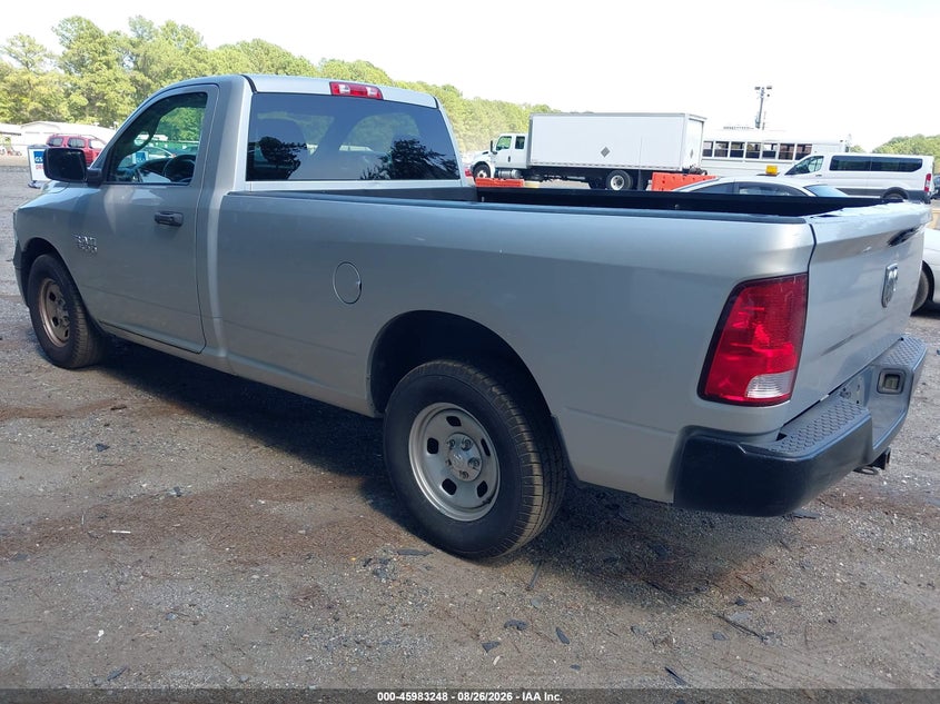 Vin: 3c6jr6dg8hg764701, lot: 46482521, ram 1500 tradesman  4x2 8' box 20173