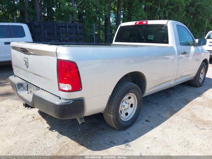 Vin: 3c6jr6dg8hg764701, lot: 46482521, ram 1500 tradesman  4x2 8' box 20174