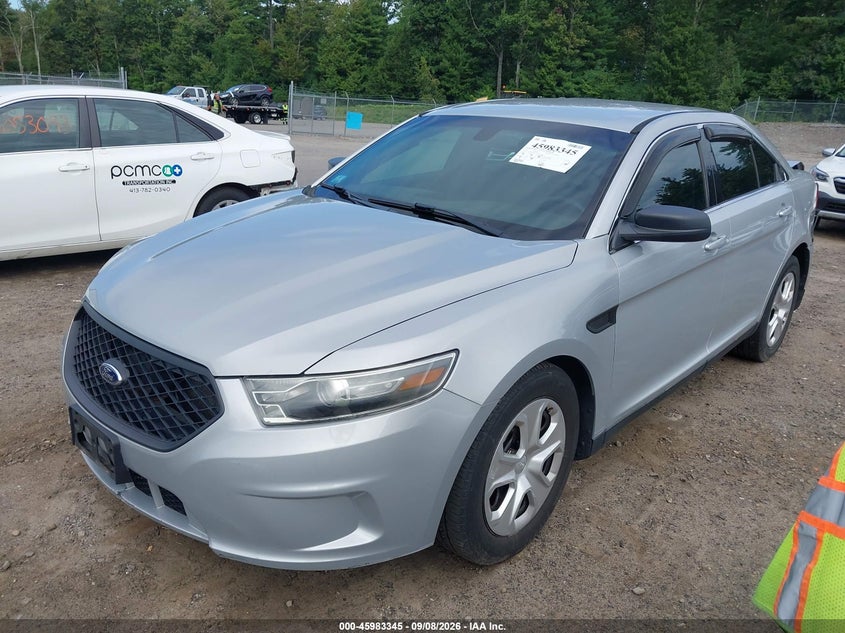 2014 Ford Police Interceptor, Rear, IAAI, VIN 1FAHP2MK3ED163249 — photo 2