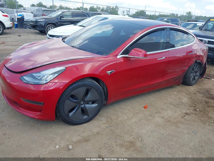 Vin: 5yj3e1ea3jf058273, lot: 46482729, tesla model 3 long range/mid range 20182