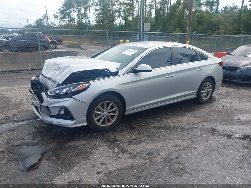 2019 Hyundai Sonata, Удар спереди, IAAI, VIN 5NPE24AF7KH819300 — фото 2