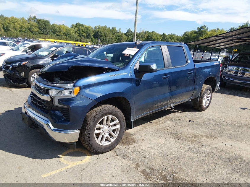 Vin: 1gcpdkekxnz590770, lot: 46482809, chevrolet silverado 1500 4wd  short bed lt with 2fl 20222