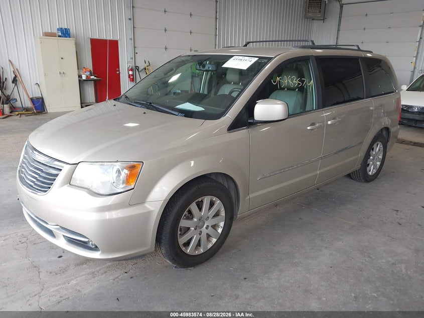 Vin: 2c4rc1bgxgr156139, lot: 46482847, chrysler town & country touring 20162