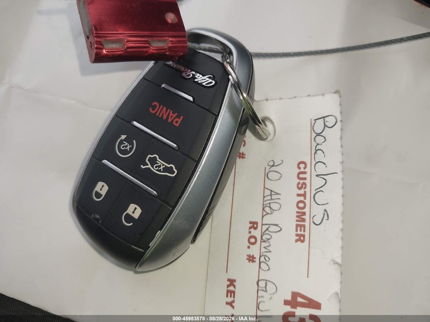 ALFA-ROMEO GIULIA 2020 VIN ZARFANBN3L7633817