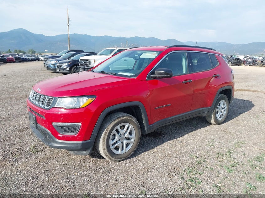 Vin: 3c4njdabxkt619995, lot: 46482916, jeep compass sport 4x4 20192
