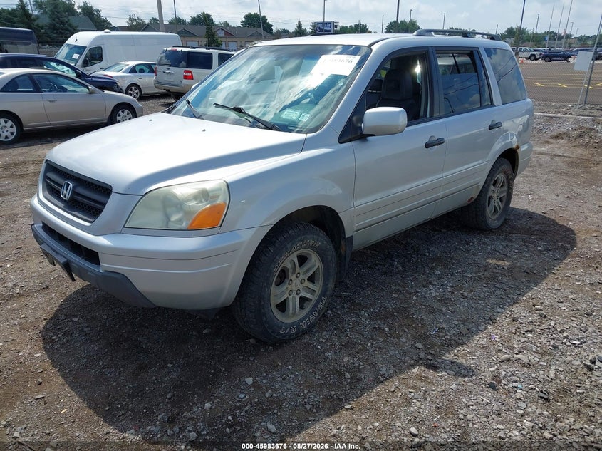 2004 Honda Pilot, Удар сзади, IAAI, VIN 2HKYF18544H505927 — фото 2