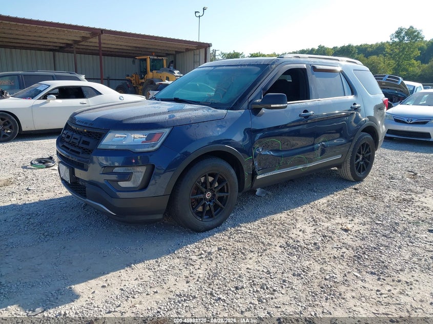 2017 Ford Explorer, Левый бок, IAAI, VIN 1FM5K7D84HGB05244 — фото 2