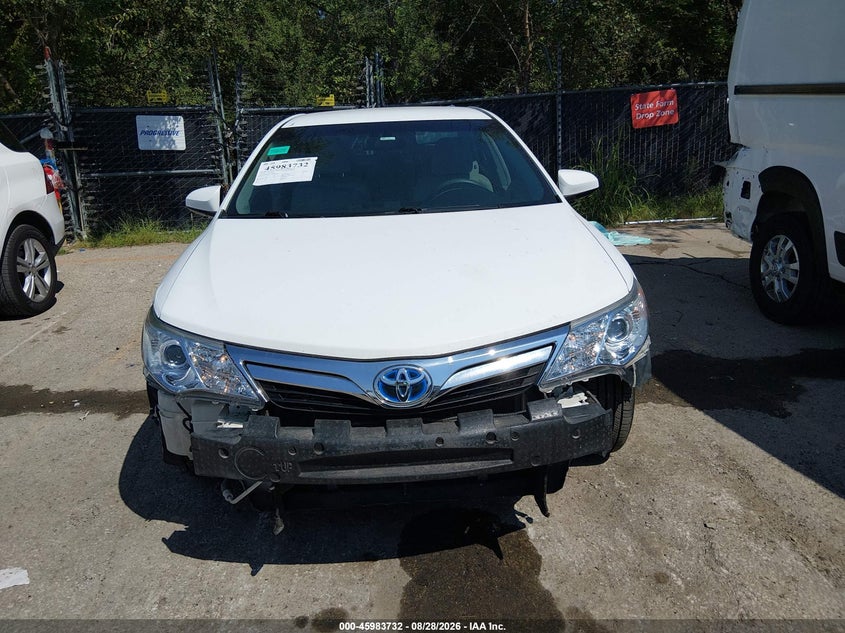 TOYOTA CAMRY HYBRID 2012 VIN 4T1BD1FK4CU029666