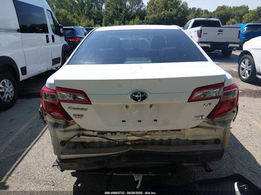 TOYOTA CAMRY HYBRID 2012 VIN 4T1BD1FK4CU029666