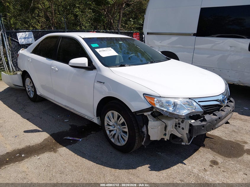 2012 Toyota Camry Hybrid Le, Rear, IAAI, VIN 4T1BD1FK4CU029666