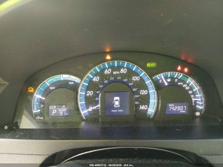 TOYOTA CAMRY HYBRID 2012 VIN 4T1BD1FK4CU029666