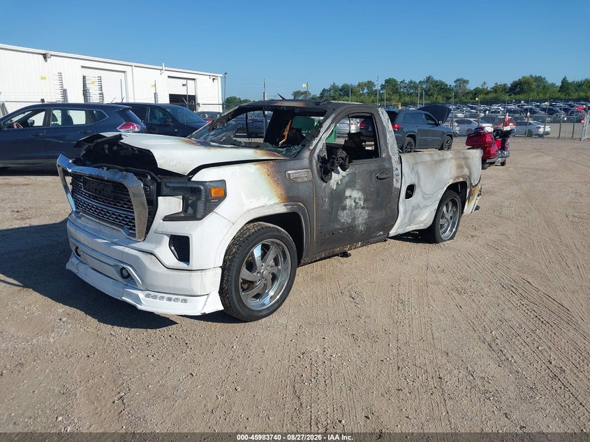 2022 GMC Sierra, Полностью сгорел, IAAI, VIN 3GTN9AED2NG175799 — фото 2