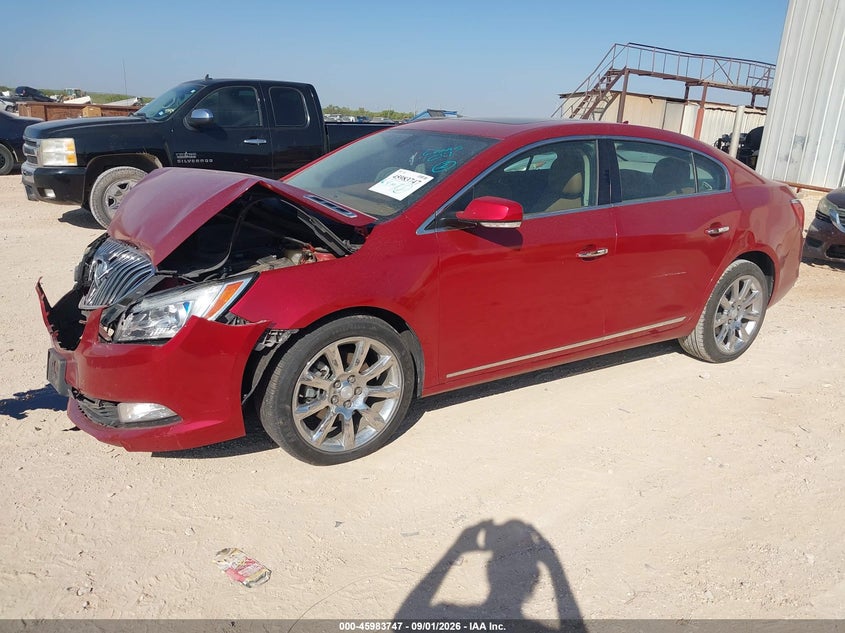 Vin: 1g4gb5g34ef242165, lot: 46483020, buick lacrosse leather group 20142
