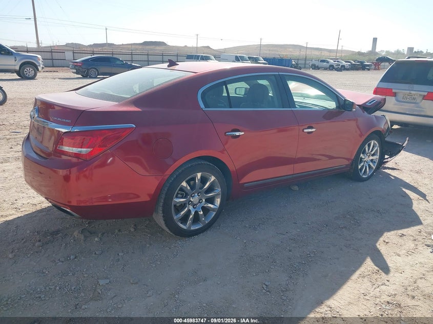 Vin: 1g4gb5g34ef242165, lot: 46483020, buick lacrosse leather group 20144