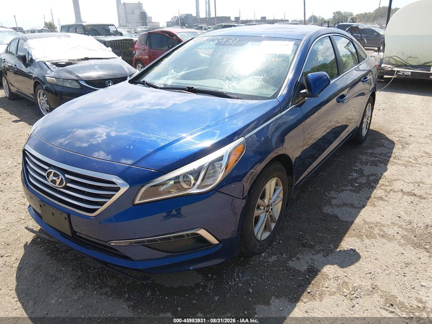 2015 Hyundai Sonata, Удар спереду, IAAI, VIN 5NPE24AF4FH209473 — фото 2