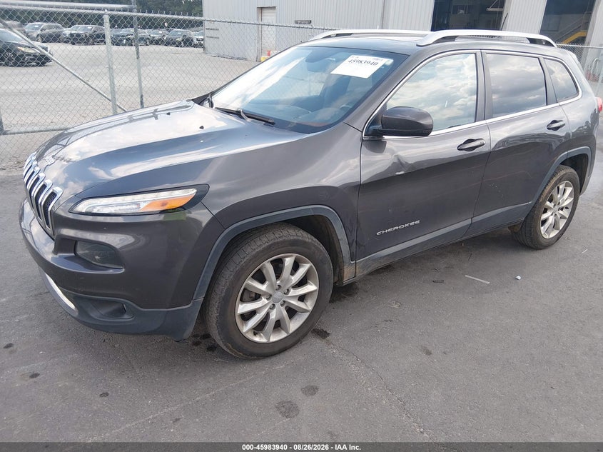 Vin: 1c4pjmdb4gw373208, lot: 46483213, jeep cherokee limited 20162